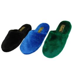 Assorted Women's Dark Plush Slippers (Case of 36 pairs)