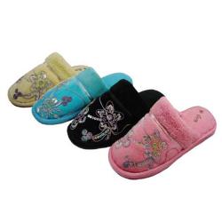 Assorted Women's Embroidery Slippers (Case of 36 pairs)