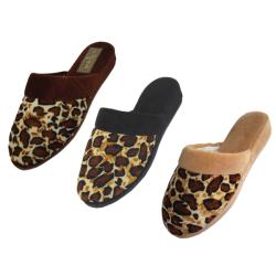 Women's Assorted Velour Slippers (Case of 48 Pairs)