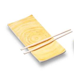 Kamra Bamboo Wedge Plate (Set of 4)