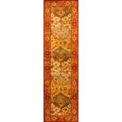 Handmade Heritage Bakhtiari Multi/ Red Wool Runner (2'3 x 20')
