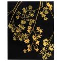Handmade Soho Autumn Black New Zealand Wool Rug (6' x 9')