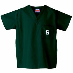 Gelscrub Unisex Green Michigan State Spartans Scrub Top