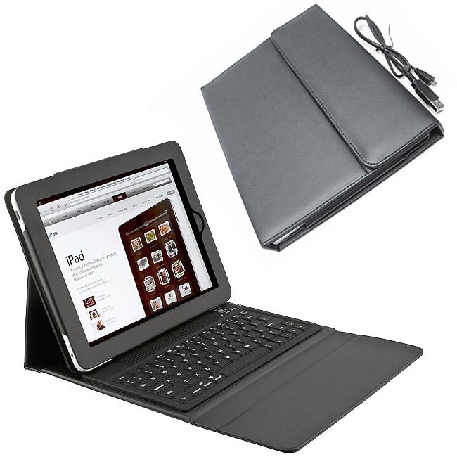 SKQUE iPad Deluxe Case/ Wireless Bluetooth Keyboard