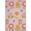 Handmade Children's Paisley Pink New Zealand Wool Rug (5' x 8')