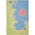 Handmade Children's Lily Pond New Zealand Wool Rug (5' x 8')