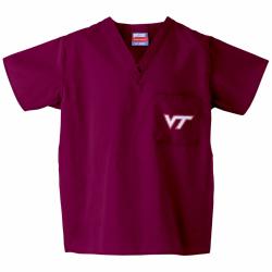 Gelscrub Unisex Maroon Virginia Tech Hokies Scrub Top