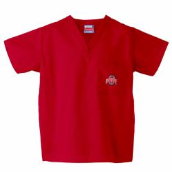 Gelscrub Unisex Red Ohio State Buckeyes Scrub Top