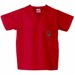 Gelscrub Unisex Red Ohio State Scrub Top