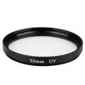 Black 52mm Ultra Violet Lens Filter