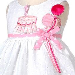 Sophia's Style Baby Girl's White Birthday Dress 