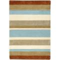Hand-tufted Retro Chic Sage Stripe Rug (3'6 x 5'6)