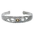Sterling Silver 'Avian Gift' Citrine Cuff Bracelet (Indonesia)
