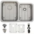 Ticor 16-gauge Stainless Steel Undermount Kitchen Sink with Air Switch