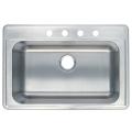 Stainless Steel 33-inch Self-rimming Single-bowl Kitchen Sink