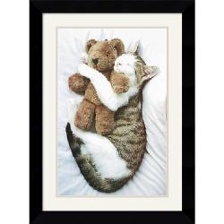 Letizia Volpi 'The Cat's Pet' Framed Art Print