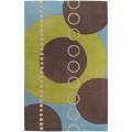 Hand-tufted Contemporary Multi Colored Geometric Circles Mayflower Wool Abstract Rug (10' x 14')