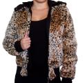 5th Culture Women's Faux Fur Cheetah Print Jacket