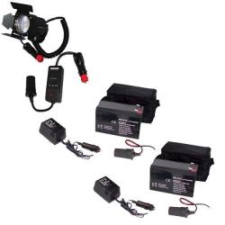 Lumiere L.A. 100W 3200K Video Light Dimmer Kit with 2 Bags and Battery