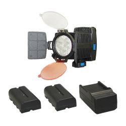 Lumiere L.A. Trio LED White Day Light Video Light Kit with 2 NPF550 Batteries