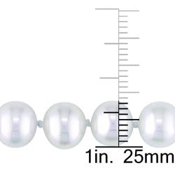 New York Pearls White FW Pearl Necklace (8-9 mm)
