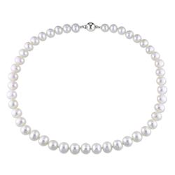 New York Pearls White FW Pearl Necklace (8-9 mm)