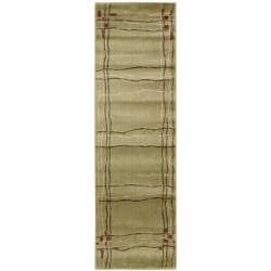 Monaco Beige Abstract Rug (2'3 x 7'6)