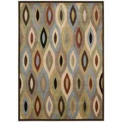 Monaco Beige Geometric Rug (7'9 x 10'10)