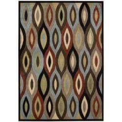 Monaco Brown Geometric Rug (2'3 x 3'9)