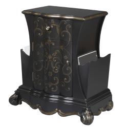 Hand-painted Black Accent Chest