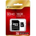 Silicon Power 16GB Micro SD and Adapter