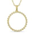 10k Yellow Gold 1/6ct TDW Diamond Spiral Wire Necklace (I-J, I2-I3)