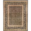Asian Hand-knotted Zebra Beige Wool Rug (9' x 12')