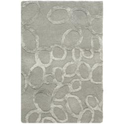 Handmade Soho Loops Grey New Zealand Wool Rug (2' x 3')