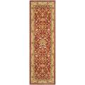 Persian Bakhshayesh rug articles and such Persian Majesty Red/ Gold New Zealand Wool Rug (2'3 x 7'6)