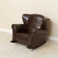 Complementing guidelines on Rock ola Pilasters Bonded Leather Brown Kids Rocking Chair