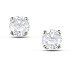 Miadora 14k White Gold 3/4ct TDW Certified Diamond Solitaire Earrings (G-H, I1-I2)