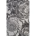 Handmade Alexa Prive Grey Rose Pattern Floral Wool Rug (7'6 x 9'6)