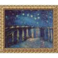 Vincent Van Gogh 'Starlight Over the Rhone' Framed Canvas Art