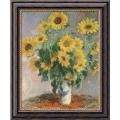Claude Monet 'Sunflowers, 1881' Framed Canvas Art