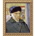 Vincent Van Gogh 'Self Portrait with Bandaged Ear, 1889' Framed Canvas Art