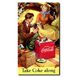 'Take Coke Along' Gallery-wrapped Canvas Art