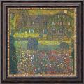 Gustav Klimt 'House in Attersee' Framed Canvas Art