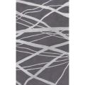 Handmade Alexa Pino Geometric Grey Modern Byways Rug (5' x 8')