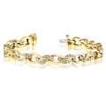 14k Yellow Gold 1 2/5ct TDW Diamond Tennis Bracelet (G-H, SI1-SI2)