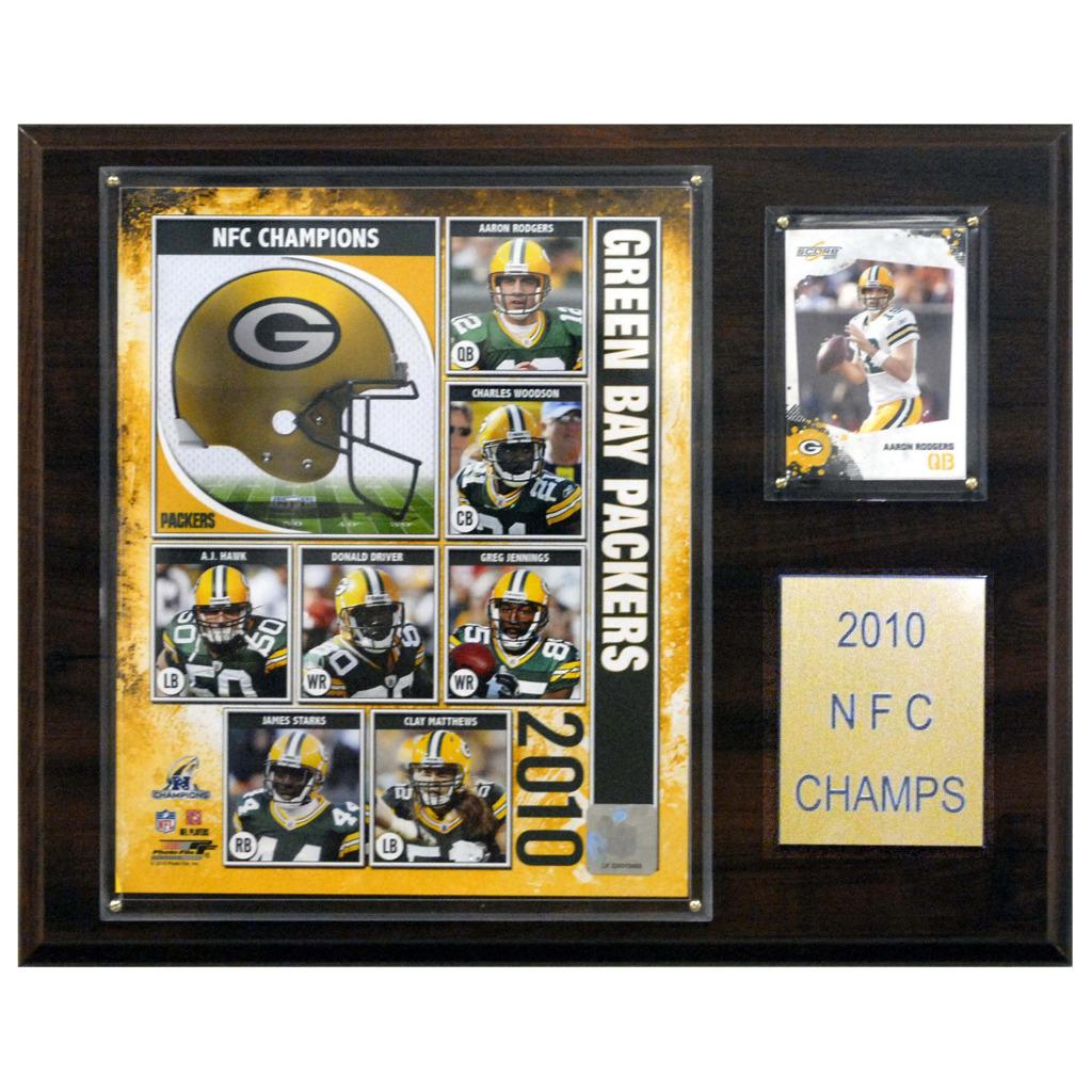 Green Bay Packers 2010 NFC Champion Plaque