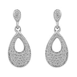 Sterling Silver 1/4ct TDW Diamond Dangle Earrings (H-I, I2-I3)