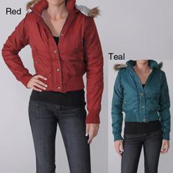 Greenlander Women's Junior's Plaid Lined Nylon Jacket