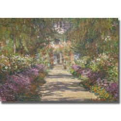 Claude Monet 'Garden at Giverny' Canvas Art