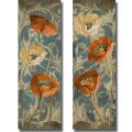 Lanie Loreth 'Poppies de Bleu I and II' 2-piece Canvas Art Set